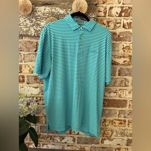 Peter Millar Summer Comfort Sea Island Golf Shirt. Large. Like new.